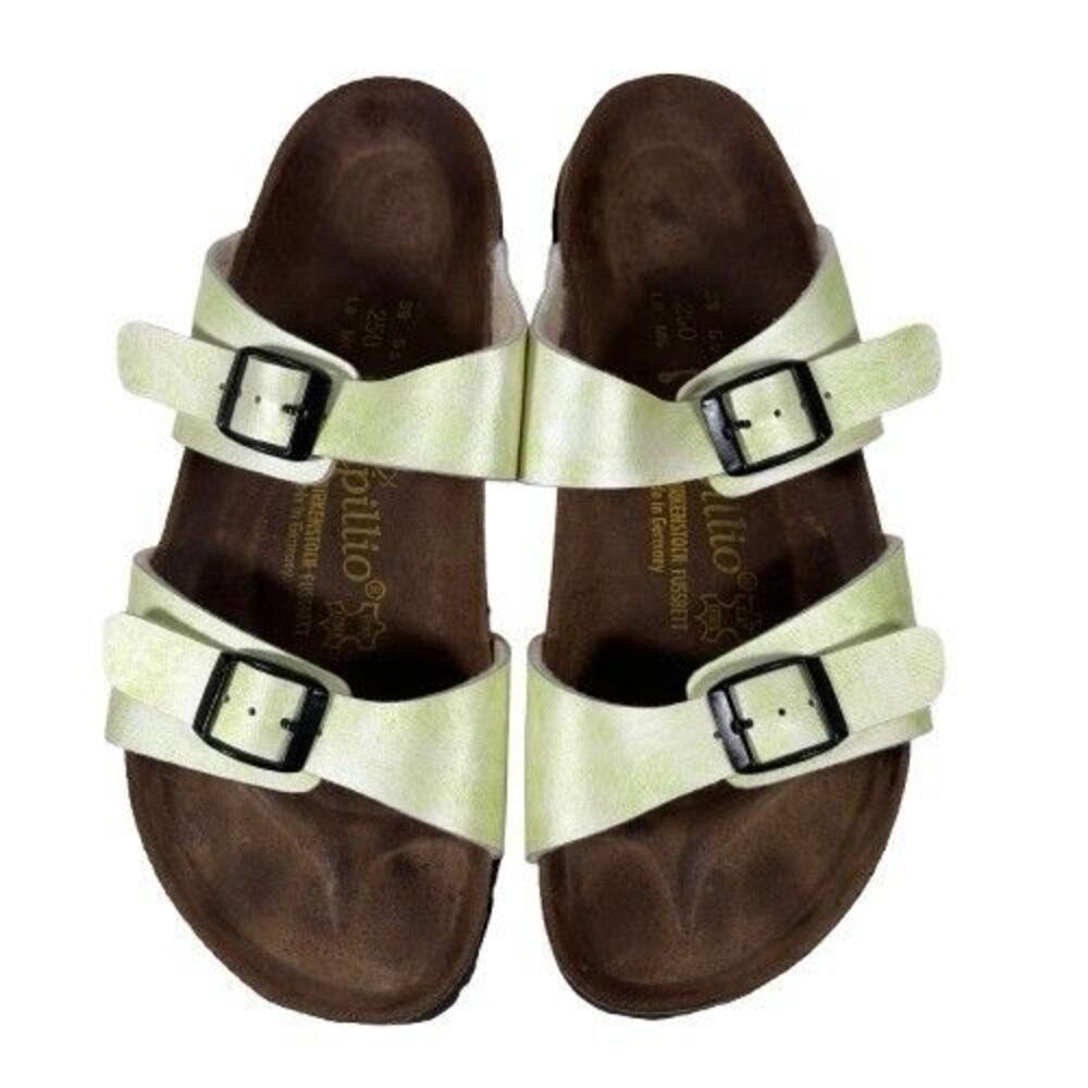 Birkenstock Papillio Sydney Light Lime Women’s Strappy Sandals Size US 8 EU 39